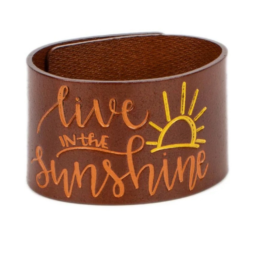 Paparazzi Brown Bracelet with Purple and Yellow Design